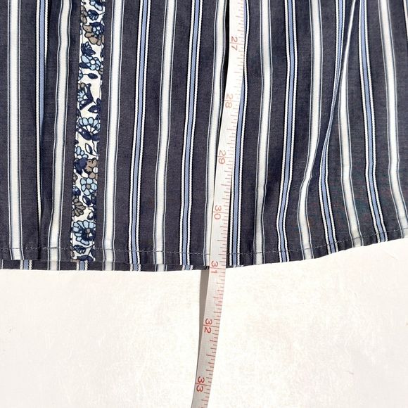 Coogi Luxe Mens Button Down Shirt Long Sleeve Size Large 16.5/17 Floral Trim - Picture 7 of 11